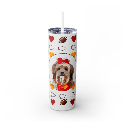 Copy of One Pet | Rainbow Sky | Skinny Tumbler with Straw, 20oz