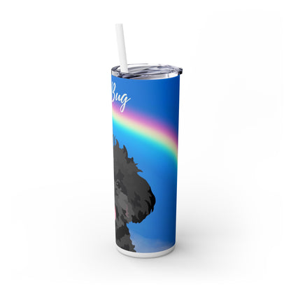 One Pet | Rainbow Sky | Skinny Tumbler with Straw, 20oz